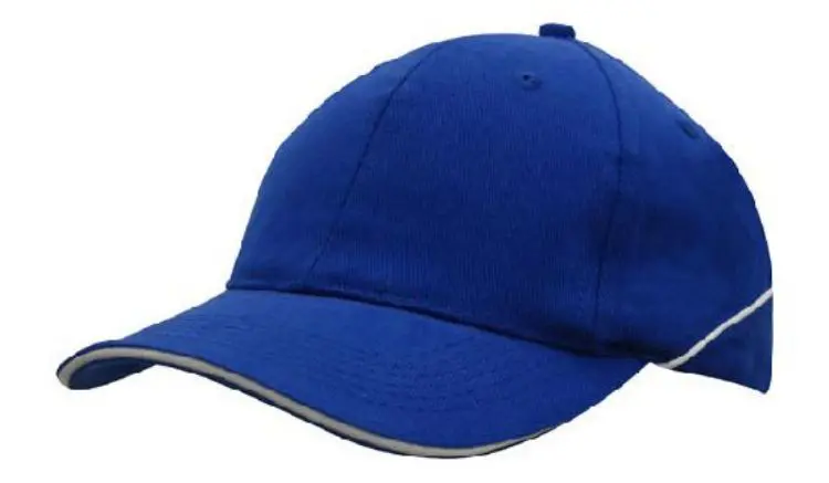 Picture of Brushed Heavy Cotton Cap with Crown Piping and Sandwich