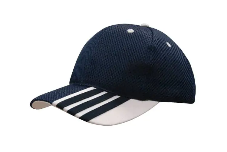 Picture of Sandwich Mesh Cap with Striping on Peak