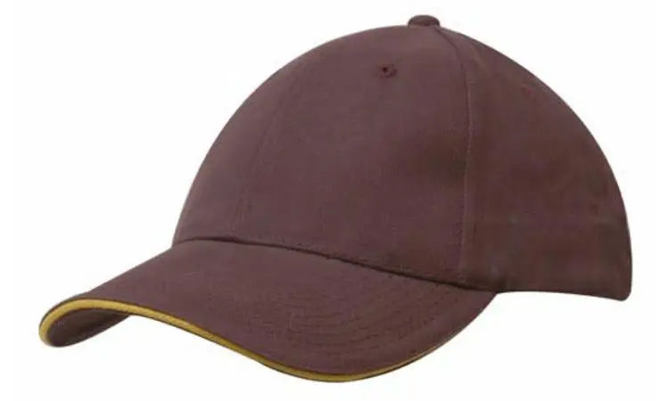 Picture of Brushed Heavy Cotton Cap with Sandwich Trim