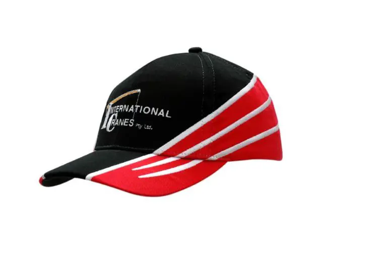 Picture of Brushed Heavy Cotton Cap with Fabric Inserts/Embroidery on Crown & Peak