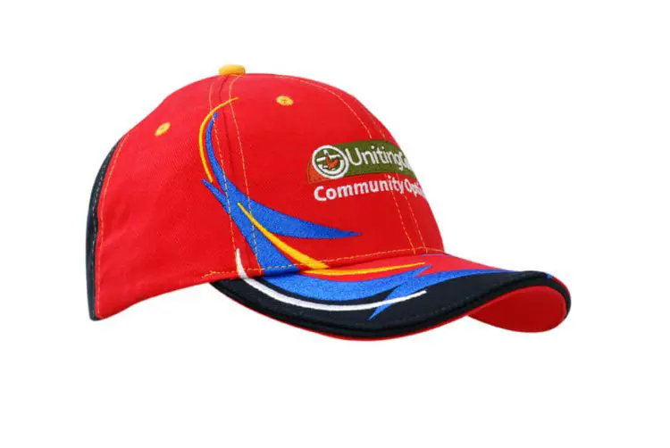 Picture of Brushed Heavy Cotton Cap with Embroidered Trim on Crown & Peak