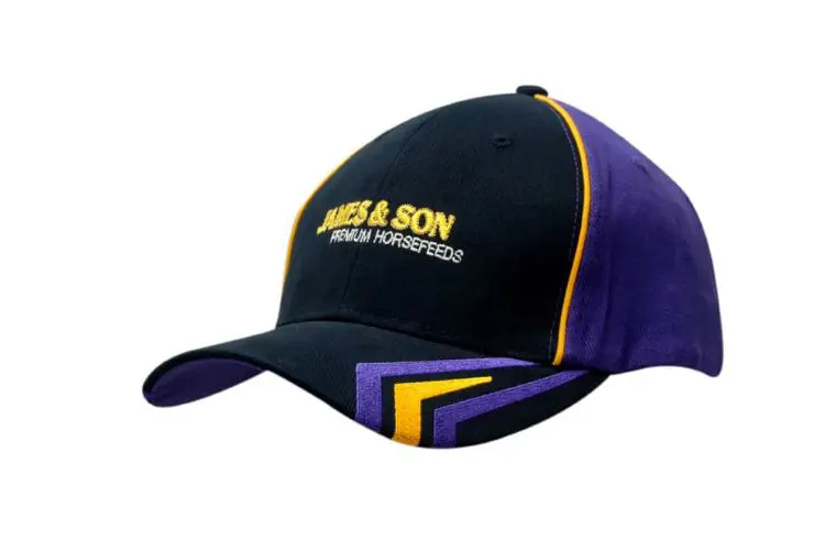 Picture of Brushed Heavy Cotton Cap with Crown Piping & Peak Embroidery