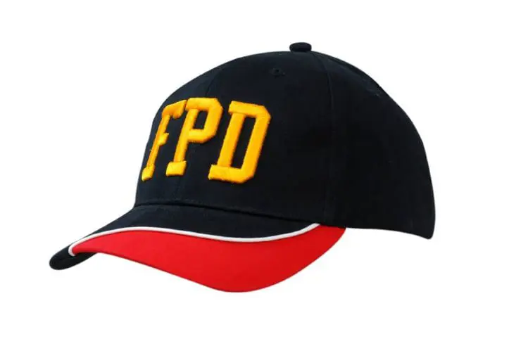 Picture of Brushed Heavy Cotton Cap with Indent & Piping on Peak