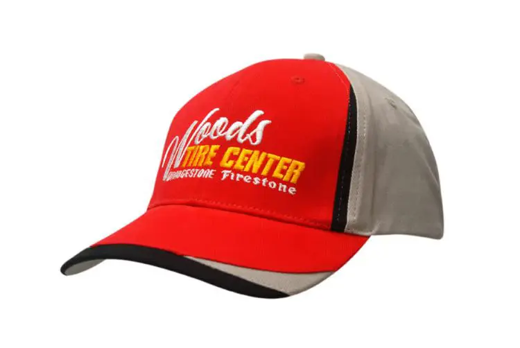 Picture of Brushed Heavy Cotton Cap with Fabric Inserts on Crown & Peak